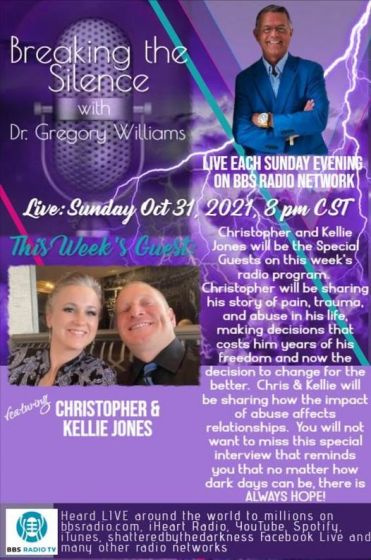 Breaking the Silence with Dr. Gregory Williams  Guests, Christopher and Kellie Jones, on relationship abuse