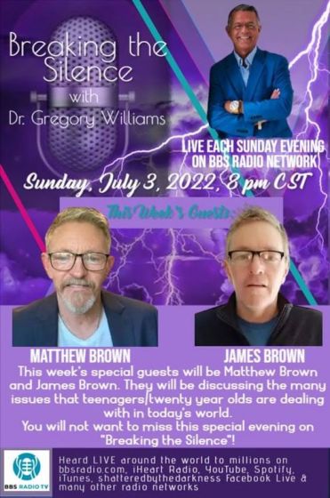 Breaking The Silence with Dr. Gregory Williams  Guest, Dr Matthew Brown, negativity, negative thoughts, negative people, are bad for your health and hinder your growth