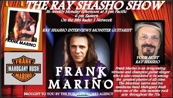 Legendary guitarist Frank Marino on The Ray Shasho Show