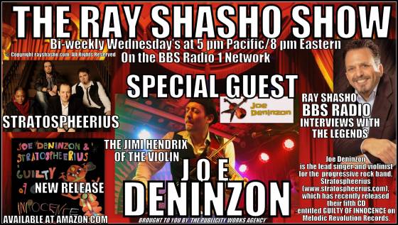 Joe Deninzon of 'Stratospheerius' visits The Ray Shasho Show