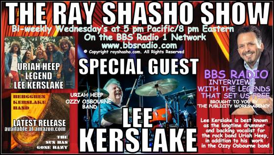 Ray Shasho welcomes Lee Kerslake legendary drummer