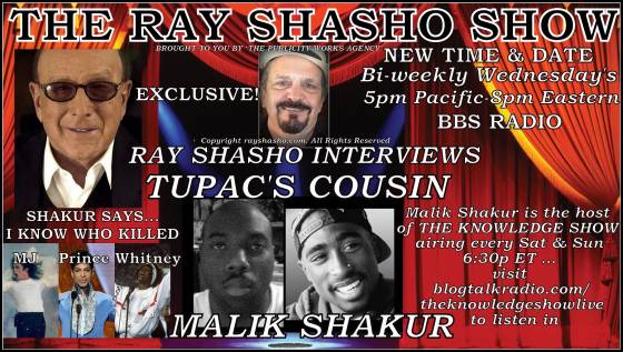 Malik Shakur (Tupac's cousin) special guest on The Ray Shasho Show