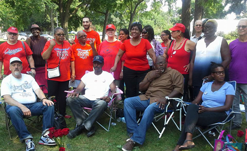 Community hunger strikers fight to stop Dyett from closure.