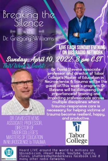 Guest, Dr David Stevens, Associate Professor / Director: M.Ed. in Neuroscience and Trauma