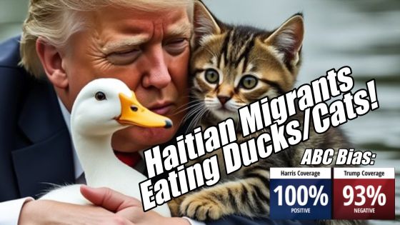 Haitian Migrants Eating Ducks and Cats, ABC Bias