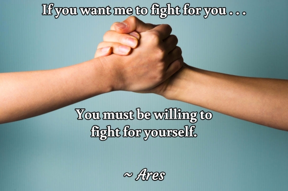 Universal Soul Love Quote - If you want me to fight for you . . . 